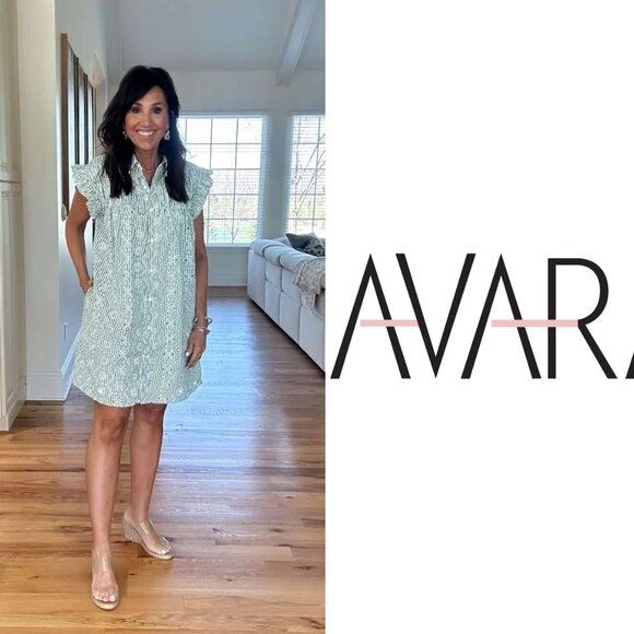 Mint Green Ruffle Sleeve Mini Dress - Picture 3 of 10